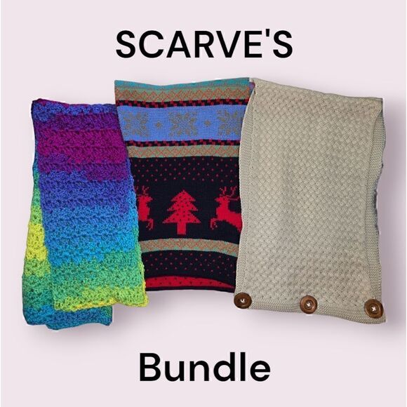 handcrafted Accessories - Bundle 3 scarves (SCAB2)